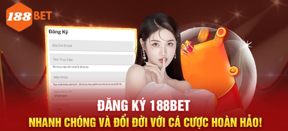Cách đăng ký 188bet trên web và app